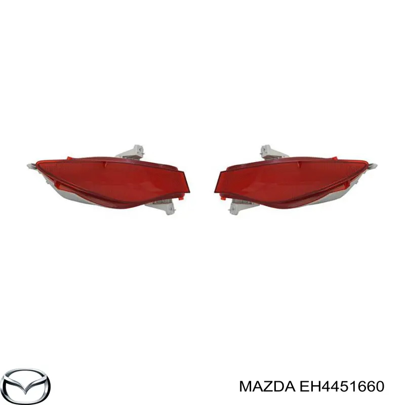 EH4451660 Mazda Przednia lampa przeciwmgielna tylna lewa
