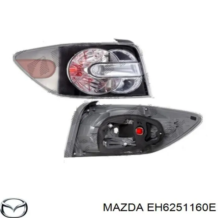 Lampa zespolona tylna lewa Mazda EH6251160C cena, od 330,30 USD