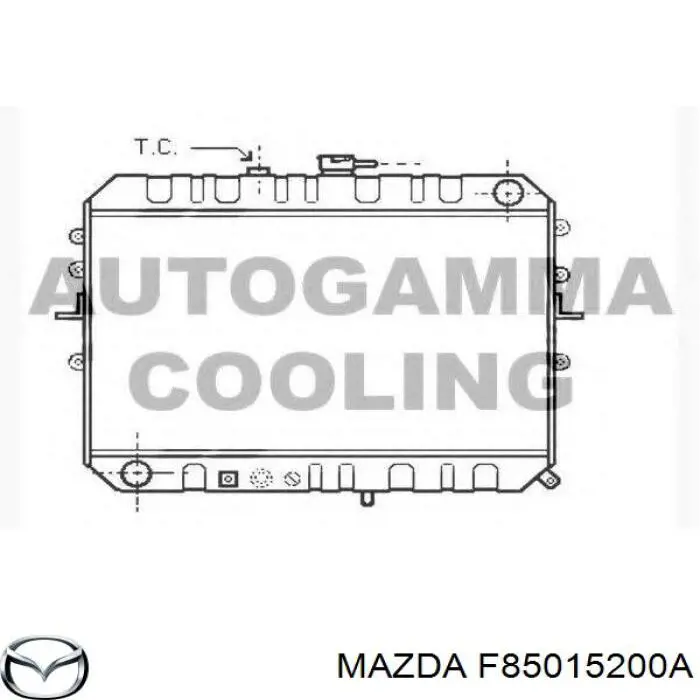 F85015200A Mazda Chłodnica silnika