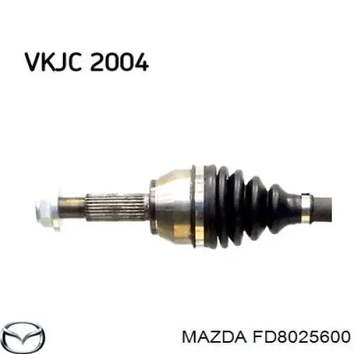 Półoś napędowa przednia lewa Mazda 2 II hatchback (DE) (2007 - 2014) cena, od 86,22 USD