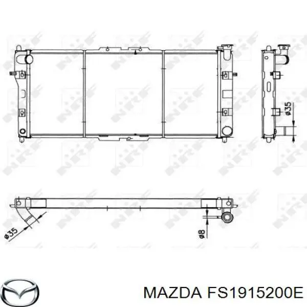 Chłodnica silnika FS1915200E Mazda