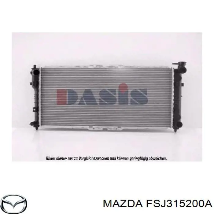 Do koszyka FSJ315200A Mazda Chłodnica silnika