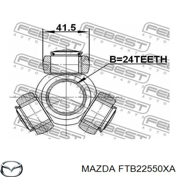 FTB22550XA Mazda Półoś napędowa przednia prawa