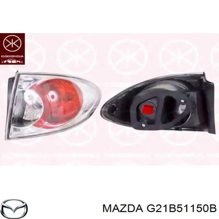 G21B51150B Mazda Lampa zespolona tylna prawa