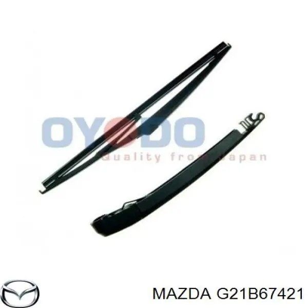 Ramię wycieraczki szyby tylnej Mazda G21B67421 cena, od 18,10 USD
