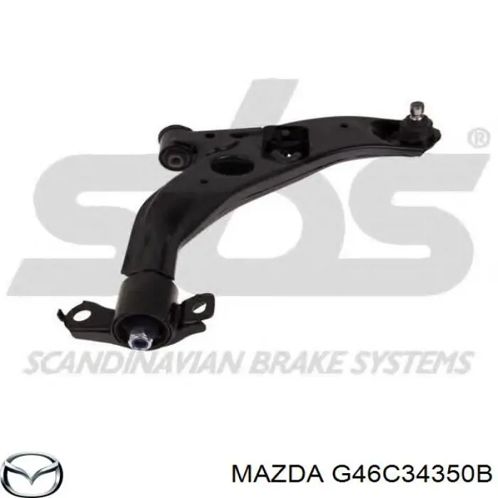 Wahacz zawieszenia przedniego dolny lewy Mazda G46C34350B cena, od 90,17 USD
