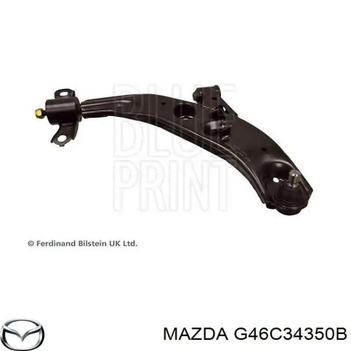 Do koszyka G46C34350B Mazda Wahacz zawieszenia przedniego dolny lewy