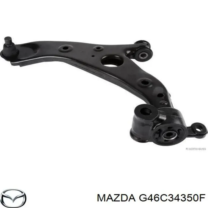 G46C34350F Mazda Wahacz zawieszenia przedniego dolny lewy