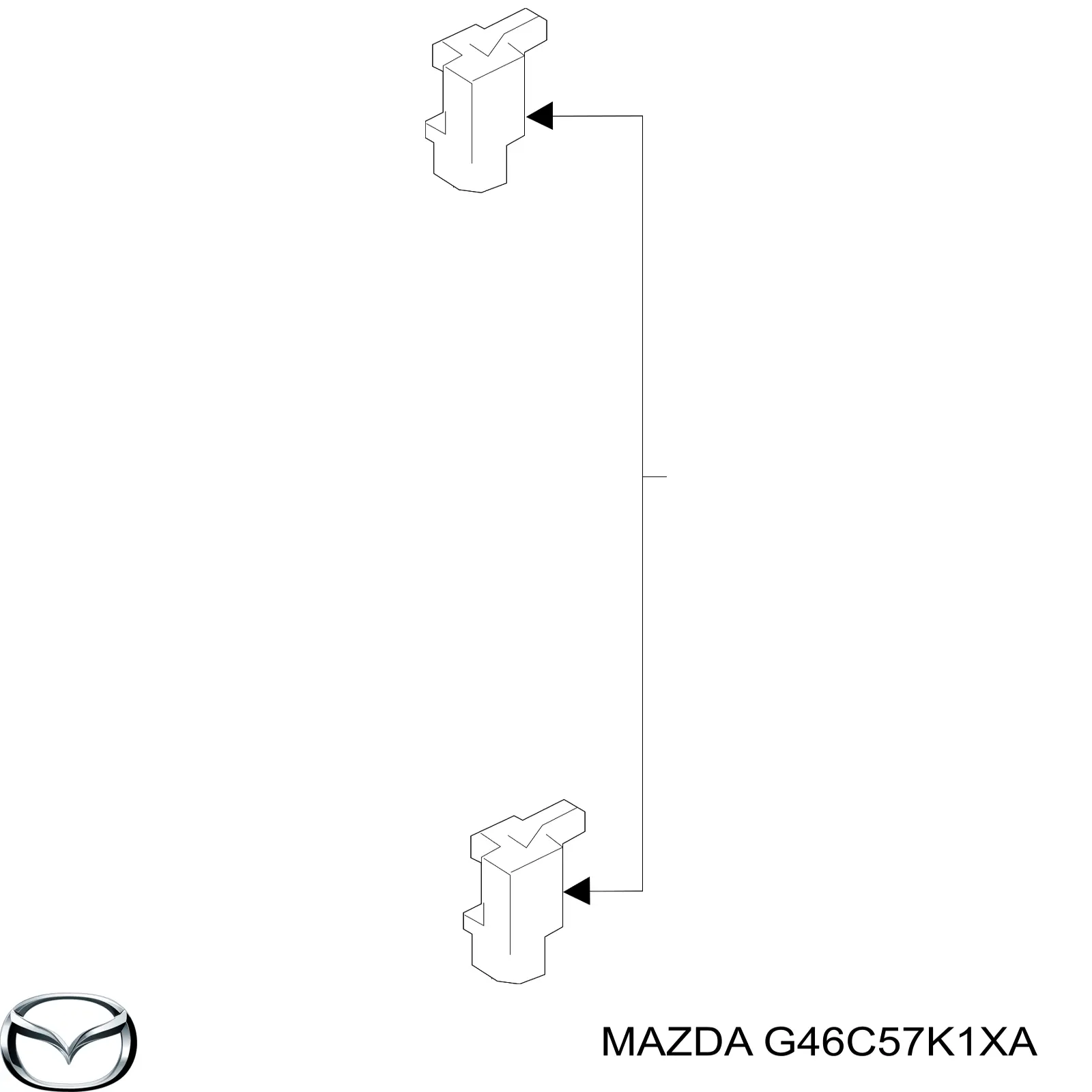 Czujnik AIRBAG przedni Mazda G46C57K1XA cena, od 45,76 USD