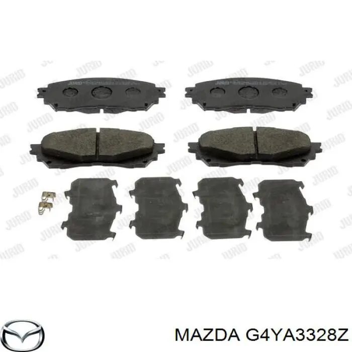 Do koszyka G4YA3328Z Mazda Klocki hamulcowe przednie tarczowe