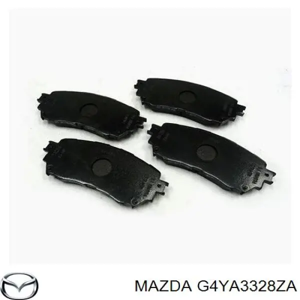 Do koszyka G4YA3328ZA Mazda Klocki hamulcowe przednie tarczowe