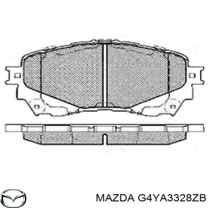 G4YA3328ZB Mazda Klocki hamulcowe przednie tarczowe