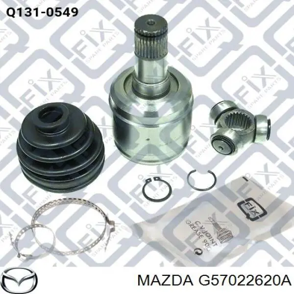 Do koszyka G57022620A Mazda Przegub homokinetyczny wewnętrzny przedni lewy