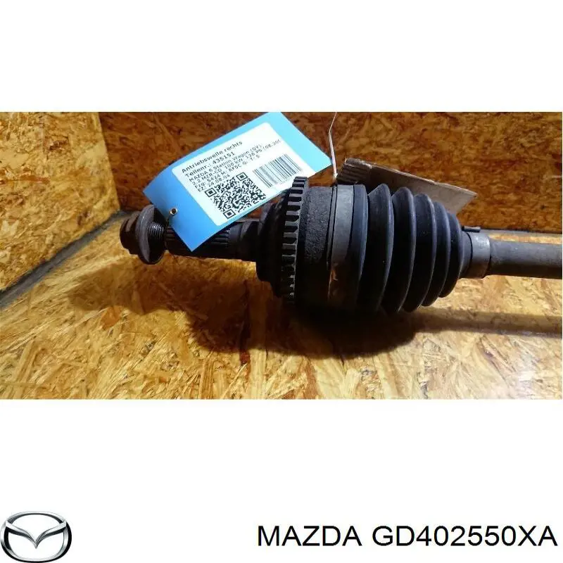 Półoś napędowa przednia prawa Mazda GD402550XA cena, od 95,34 USD
