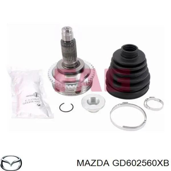 Półoś napędowa przednia lewa Mazda GD602560XB cena, od 72,30 USD