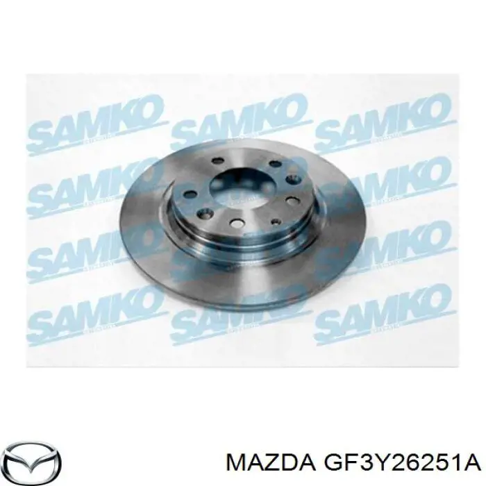 GF3Y26251A Mazda Tarcza hamulcowa tylna