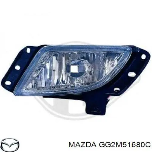 GG2M51680C Mazda Lampa przeciwmgielna prawa