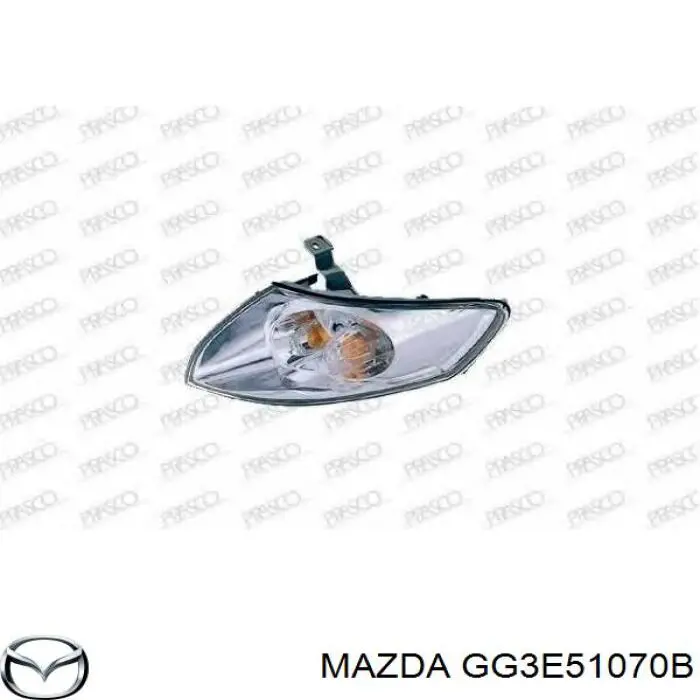 Kierunkowskaz lewy Mazda GG3E51070B cena, od 39,62 USD