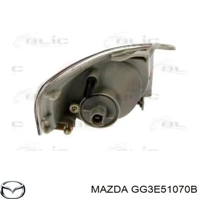 Do koszyka GG3E51070B Mazda Kierunkowskaz lewy