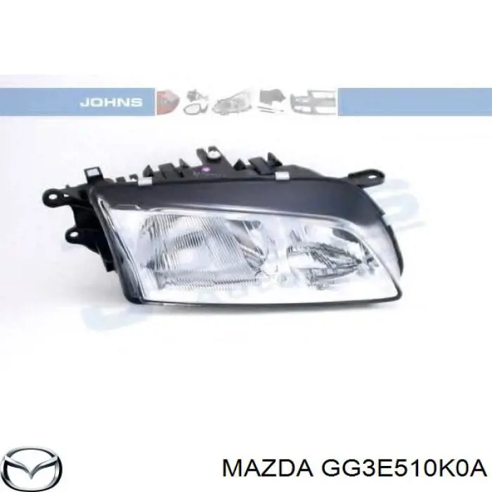 Reflektor prawy do Mazda 626 V GF
