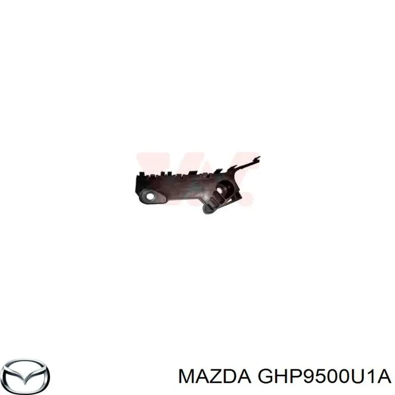 GHP9500U1A Mazda Wspornik zderzaka przedniego lewy zewnętrzny