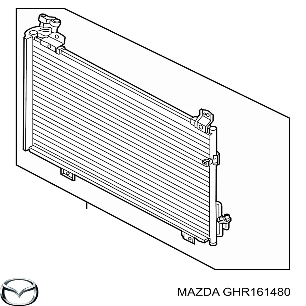 GHR161480 Mazda Chłodnica klimatyzacji