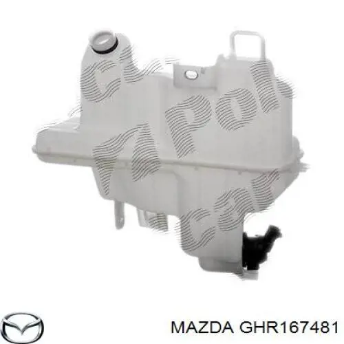 Zbiorniczek spryskiwacza szyb Mazda GHR167481 cena, od 45,34 USD