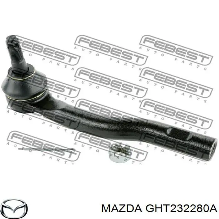 Końcówka drążka kierowniczego zewnętrzna Mazda GHT232280A cena, od 22,36 USD