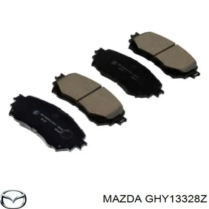 GHY13328Z Mazda klocki hamulcowe przednie tarczowe