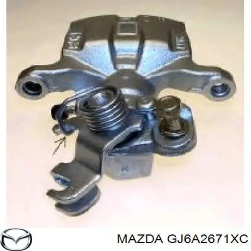GJ6A2671XC Mazda Zacisk hamulcowy tylny lewy