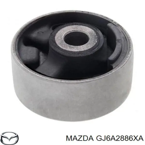 Do koszyka GJ6A2886XA Mazda Silentblock tylnej belki