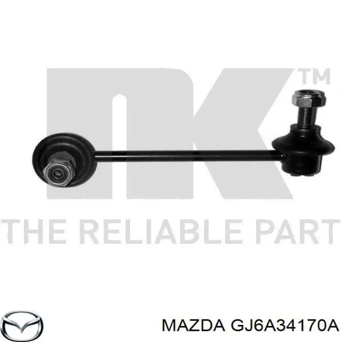 Łącznik stabilizatora przedniego lewy Mazda GJ6A34170A cena, od 13,51 USD