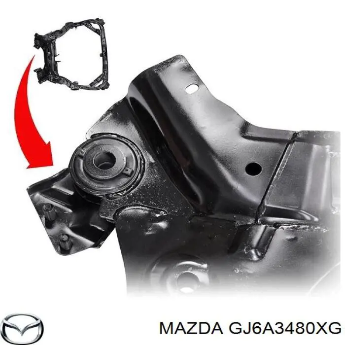 GJ6A3480XG Mazda Belka przednia zawieszenia przedniego