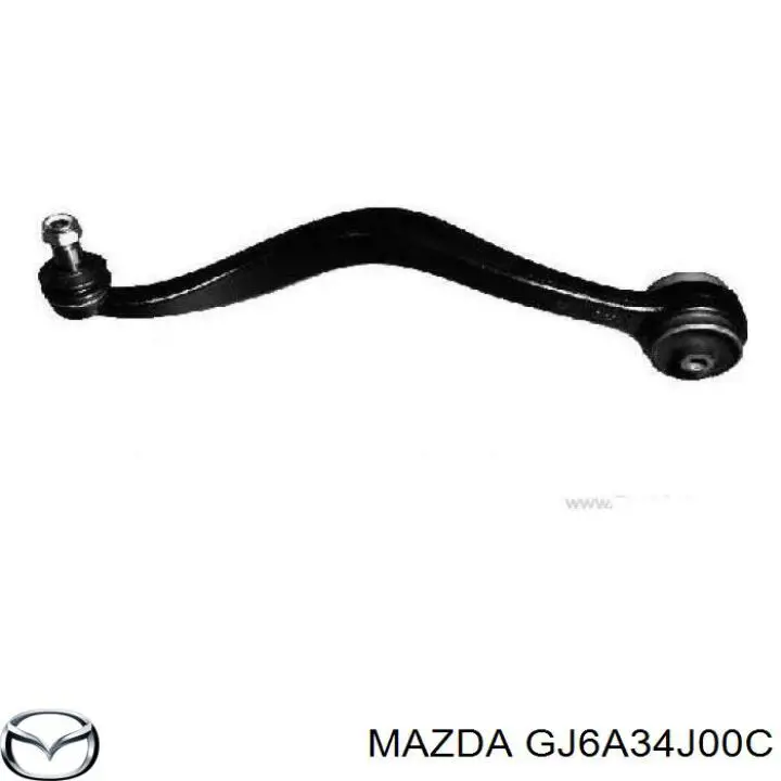 Do koszyka GJ6A34J00C Mazda Wahacz zawieszenia przedniego dolny prawy