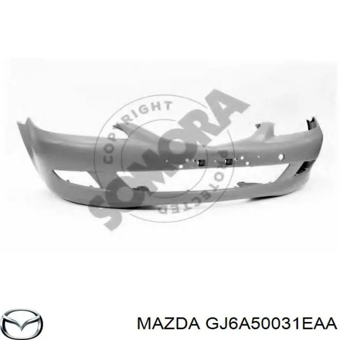 Do koszyka GJ6A50031EAA Mazda Zderzak przedni