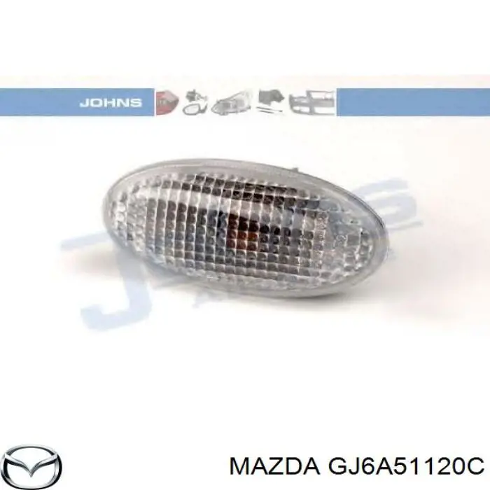 GJ6A51120C Mazda Powtarzacz kierunkowskazu na błotniku