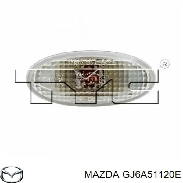 Powtarzacz kierunkowskazu na błotniku Mazda GJ6A51120E cena, od 19,06 USD