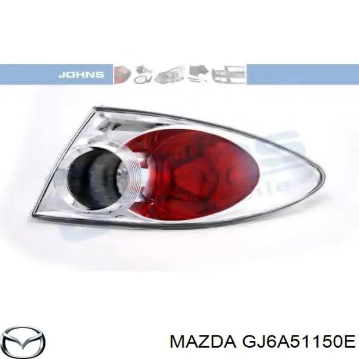 GJ6A51150E Mazda Lampa zespolona tylna prawa zewnętrzna