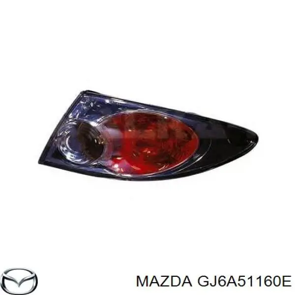 GJ6A51160E Mazda Lampa zespolona tylna lewa zewnętrzna