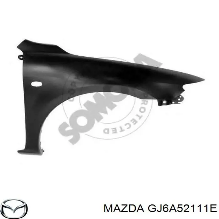 GJ6A52111E Mazda Błotnik przedni prawy
