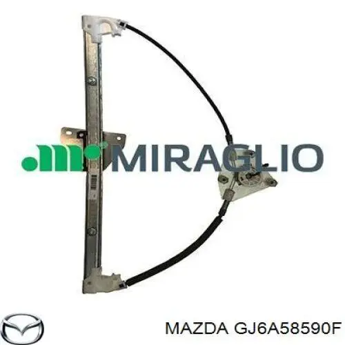 GJ6A58590F Mazda Mechanizm podnoszenia szyby drzwi przednich prawych