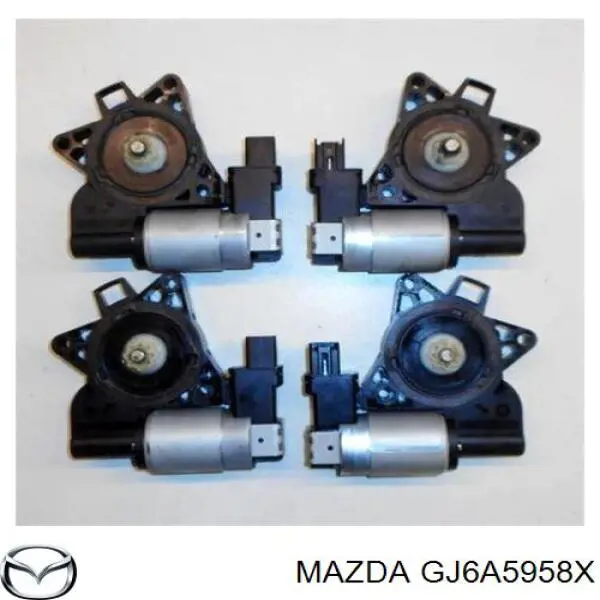 Do koszyka GJ6A5958XD Mazda Silniczek podnośnika szyby drzwi przednich lewych