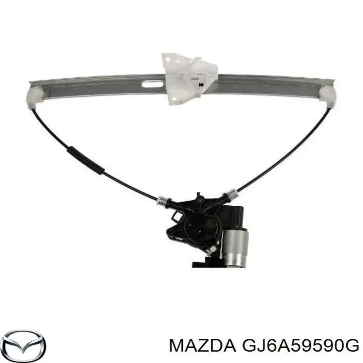 Mechanizm podnoszenia szyby drzwi przednich lewych Mazda GJ6A59590G cena, od 64,70 USD