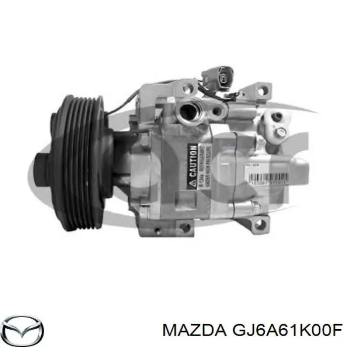 Sprężarka klimatyzacji Mazda GJ6A61K00F cena, od 246,90 USD