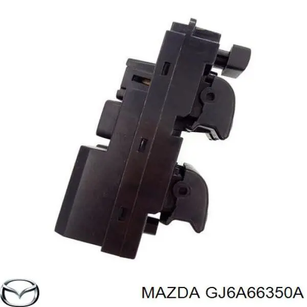 Panel przyciskowy sterowania podnośnikiem szyby przedni lewy Mazda GJ6A66350A cena, od 43,68 USD