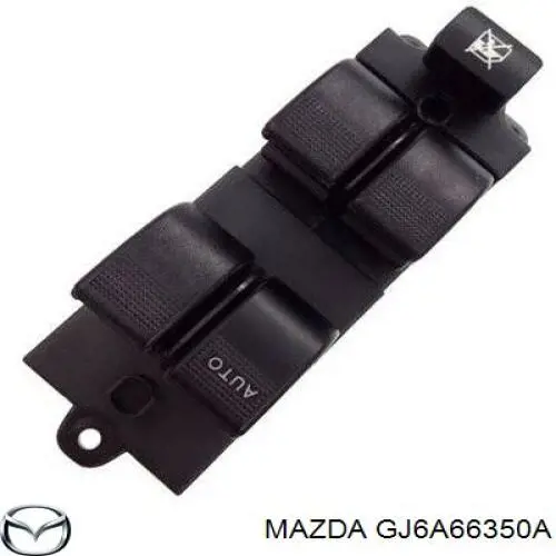 Do koszyka GJ6A66350A Mazda Panel przyciskowy sterowania podnośnikiem szyby przedni lewy