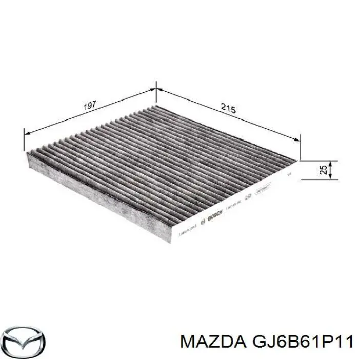 GJ6B61P11 Mazda Filtr kabiny