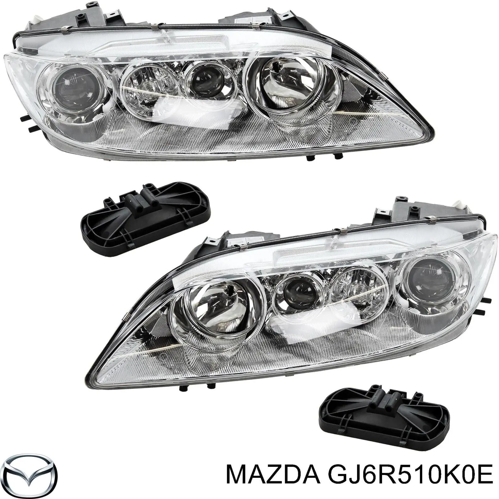 Do koszyka GJ6R510K0E Mazda Reflektor prawy