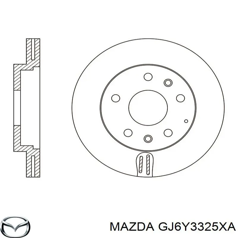 Tarcza hamulcowa przednia Mazda GJ6Y3325XA