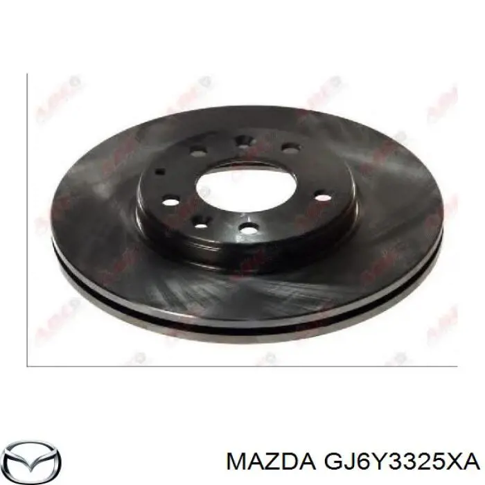 Tarcza hamulcowa przednia Mazda GJ6Y3325XA cena, od 98,30 USD